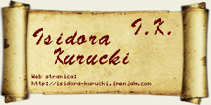 Isidora Kuručki vizit kartica